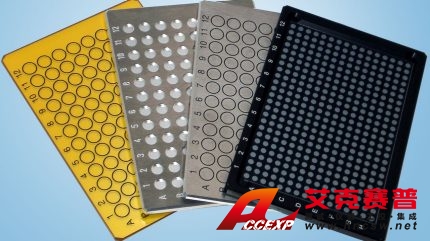 HTS-XT 中可以使用不同類型的可重復(fù)使用、易于清潔的微孔板。