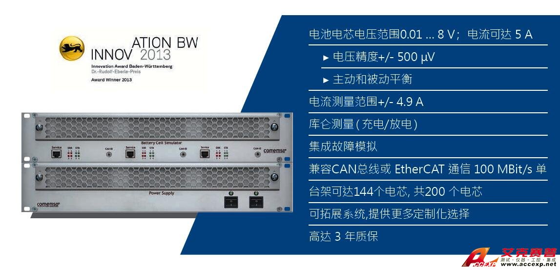 德國Comemso BMS測(cè)試系統(tǒng)解決方案